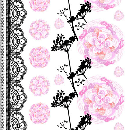 Vallila Kangas Kirsikka Kukkii Pink (V1018V)